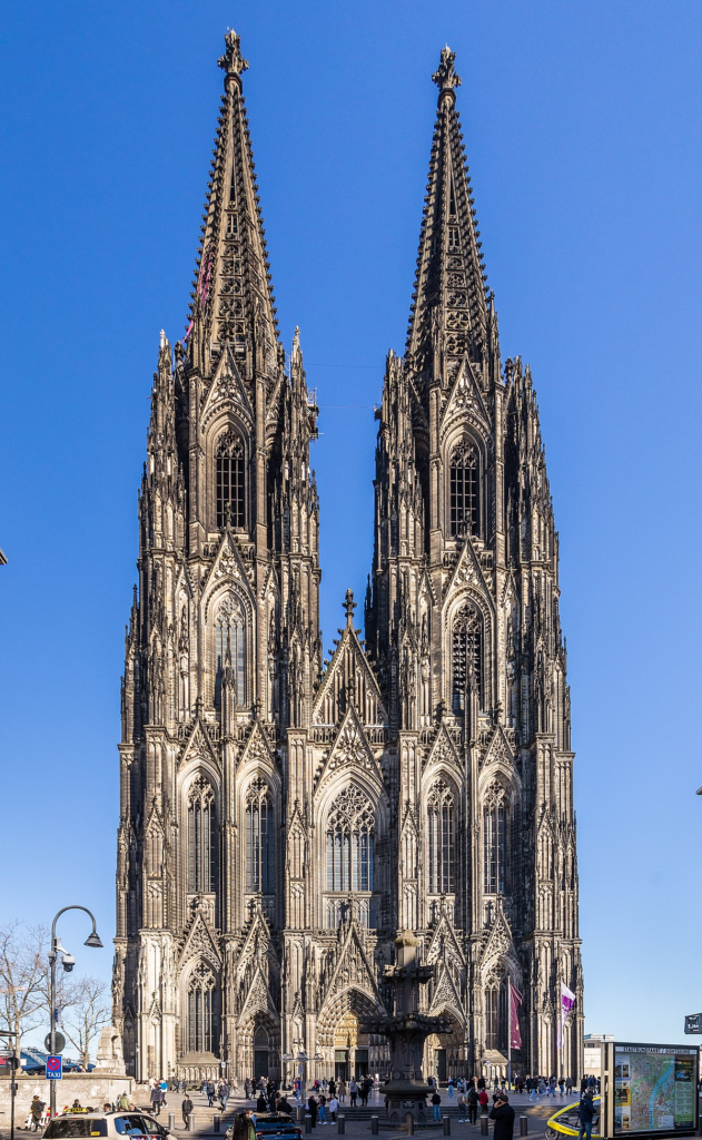 The Cologne Cathedral highlights the emotional valuation aspect within the relationship between art and psychology.