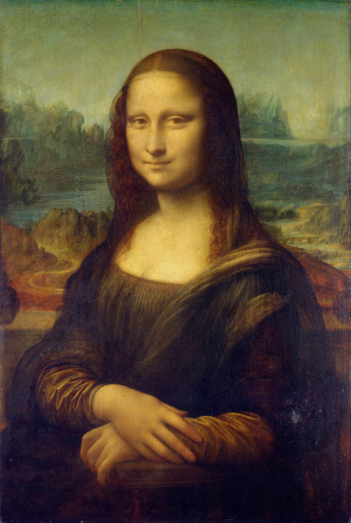 The Mona Lisa highlights the knowledge meaning aspect within the relationship between art and psychology.